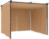 vidaXL Pavillon mit Vorhängen 3x3 m Taupe Stahl 313897 Bild 5