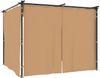 vidaXL Pavillon mit Vorhängen 3x3 m Taupe Stahl 313897 Bild 2