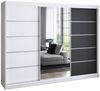 A&J MöbelLand Schwebetürenschrank VILUNO mit 4 Schubladen und Spiegel Bild 5