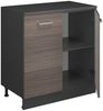 Küchenschrank für Dachschrägen R-Line Edelgrau 80 cm ohne Schräge mit 2 Türen Vicco Bild 3