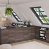 Küchenschrank für Dachschrägen R-Line Edelgrau 80 cm ohne Schräge mit 2 Türen Vicco Bild 5