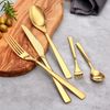 Besteck-Set Porto, 10-teilig, 2 Personen, Edelstahl, gold Bild 4