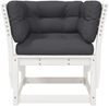 vidaXL Gartensofa mit Armlehnen und Kissen Weiß Massivholz Kiefer 844695 Bild 5