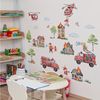 Montegoni Wandsticker Feuerwehr Fahrzeuge Wandsticker Kinderzimmer Rettungsfahrzeuge (Mehrteiliges Wandsticker Set, 2er Set Feuerwehr Wandsticker), Selbstklebend, Ablösbar, Mehrteilig, Dekorativ Bild 4