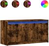 vidaXL TV-Schrank mit LED-Beleuchtung Räuchereiche 100x34x50 cm 852212 Bild 2