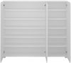 Schuhschrank Mestre / Merano, Holzwerkstoff, Weiß, 135 x 120 x 36 cm Bild 3