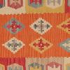 Looma 'Nouzar' Kelim Gashgai handgewebt, Schurwolle Orange, 90x297 cm Bild 5