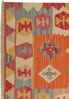 Looma 'Nouzar' Kelim Gashgai handgewebt, Schurwolle Orange, 90x297 cm Bild 4