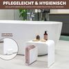 Acryl Beistelltisch mit Magazinhalter 2in1, weiß-matt Bild 4