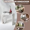 Acryl Beistelltisch mit Magazinhalter 2in1, weiß-matt Bild 5