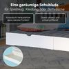 Bellabino 'Vils' Kinderbett 90x200 cm mit Gästebett 90x190 cm und 2 Matratzen, weiß, Kiefer Massivholz, Montessori Bett mit Ausziehbett, mit abnehmbarem Rausfallschutz und Lattenrost Bild 5