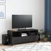 vidaXL TV-Schrank Schwarz 100,5x39x43,5 cm Stahl 846692 Bild 3