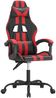 vidaXL Gaming-Stuhl Drehbar Schwarz und Rot Kunstleder [349520] Bild 2