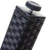 Poly-Rattan-Garnitur Halden, Gartenmöbel Balkon-Set Sitzgarnitur ~ anthrazit, Kissen anthrazit Bild 5