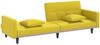 vidaXL Schlafsofa mit Kissen Hellgelb Stoff 351879 Bild 5