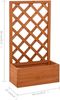 Rankkasten Gartenspalier MINO braun 90x50x25cm Spalier mit Blumenkasten mit Rankgitter Rankhilfe mit Pflanzenkasten Blumenkübel Pflanzgefäß Bild 2