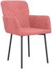 Esszimmerstühle 2 Stk. Rosa Samt [344783] Bild 3