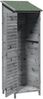 vidaXL Gartenschuppen Grau 59 x 56 x 176 cm Massivholz aus Fichte 42033462 Bild 4