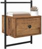 vidaXL Nachttisch mit Schubladen Altholz 35 x 30 x 51 cm Holzwerkstoff 882163 Bild 3