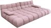 KAWOLA Big Sofa VIVIEN Feincord rosa 85 x 178 x 296 cm Bild 3