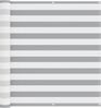 vidaXL Balkonsichtschutz Hellgrau und Weiß 110 x 300 cm Oxford-Stoff 42030949 Bild 2