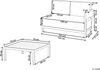 Gartensofa mit Tisch 2-Sitzer SAMPIERI Metall Braun Bild 2