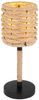 LED Tischleuchte Seillampe mit geflochtenem Lampenschirm, Höhe 45cm Bild 2