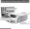 Best for Home Boxspringbett mit Bettkasten Trinity K-10 Bonellfederkern inkl. 7 cm Topper (140x200 160x200 180x200 200x200 cm), inkl. Lieferung, Aufbau & Entsorgung, TOP- Preis-Leistungs-Verhältnis Bild 5