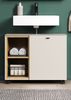 Waschbeckenunterschrank Sao Paulo in Sand und Eiche 80 cm Bild 2