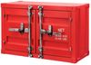 riess-ambiente Beistellschrank GLOBETROTTER 80cm rot - Metall, Aktenschrank, Flügeltüren, Riegel (Einzelartikel, 1-St) Industrial Container-Schrank - ideal für Wohn- & Schlafzimmer od. Flur Bild 2