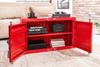 riess-ambiente Beistellschrank GLOBETROTTER 80cm rot - Metall, Aktenschrank, Flügeltüren, Riegel (Einzelartikel, 1-St) Industrial Container-Schrank - ideal für Wohn- & Schlafzimmer od. Flur Bild 3