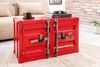 riess-ambiente Beistellschrank GLOBETROTTER 80cm rot - Metall, Aktenschrank, Flügeltüren, Riegel (Einzelartikel, 1-St) Industrial Container-Schrank - ideal für Wohn- & Schlafzimmer od. Flur Bild 4