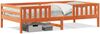 vidaXL Massivholzbett ohne Matratze Wachsbraun 100x200 Kiefernholz 846972 Bild 2