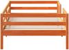 vidaXL Massivholzbett ohne Matratze Wachsbraun 100x200 Kiefernholz 846972 Bild 5