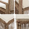 vidaXL Gartensofa-set 10 pcs Beige Poly-Rattan 3435822 Bild 4