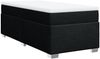 vidaXL Boxspringbett mit Matratze Schwarz 90x200 cm Stoff 3285104 Bild 2
