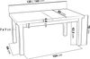 WFL GROUP Esstisch Avena ausziehbar rechteckig modern mit weißen Holzbeinen (MADE IN EU, 5 Gr. – 120/140/160/170/200 cm ausziehbar auf 160/180/210/250/300 cm), platzsparender Tisch in Holzoptik für Küche, Esszimmer oder Wohnzimmer Bild 2