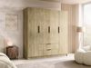 Kleiderschrank Sozor I (Farbe: Eiche Cremona / Eiche Cremona + Schwarz) Bild 2