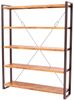 Bücherregal Retro 140x200x35 aus indischem Mango-Massivholz Bild 4