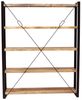 Bücherregal Retro 140x200x35 aus indischem Mango-Massivholz Bild 5