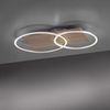 LED Deckenleuchte, Fernbedienung, dimmbar, CCT, Holz, L 70cm Bild 5