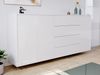 Sideboard Impulse 200cm 3 Türen 4 Pushauszüg Weiß Hgl : Weiss hochglanz Bild 2