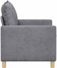 vidaXL Sofa Hellgrau 126 x 81 x 87,5 cm Polyester 42028820 Bild 4