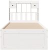vidaXL Massivholzbett mit Regal ohne Matratze Weiß 75x190 cm Kiefer 3308985 Bild 4