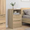 vidaXL Nachttische 2 pcs Sonoma-Eiche 40 x 30 x 467 cm Holzwerkstoff 888912 Bild 4