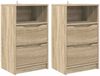 vidaXL Nachttische 2 pcs Sonoma-Eiche 40 x 30 x 467 cm Holzwerkstoff 888912 Bild 2