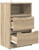 vidaXL Nachttische 2 pcs Sonoma-Eiche 40 x 30 x 467 cm Holzwerkstoff 888912 Bild 5
