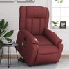 vidaXL Massagesessel mit Aufstehhilfe Weinrot Kunstleder 3205275 Bild 1