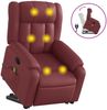 vidaXL Massagesessel mit Aufstehhilfe Weinrot Kunstleder 3205275 Bild 2