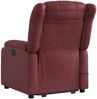 vidaXL Massagesessel mit Aufstehhilfe Weinrot Kunstleder 3205275 Bild 5